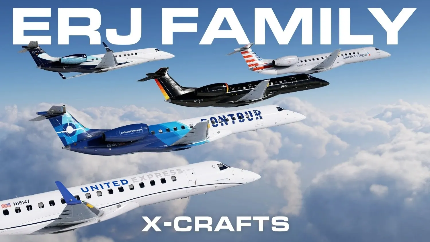 X-Crafts ERJ Family 2.0 Lands on X-Plane 12 with Full Rebuild